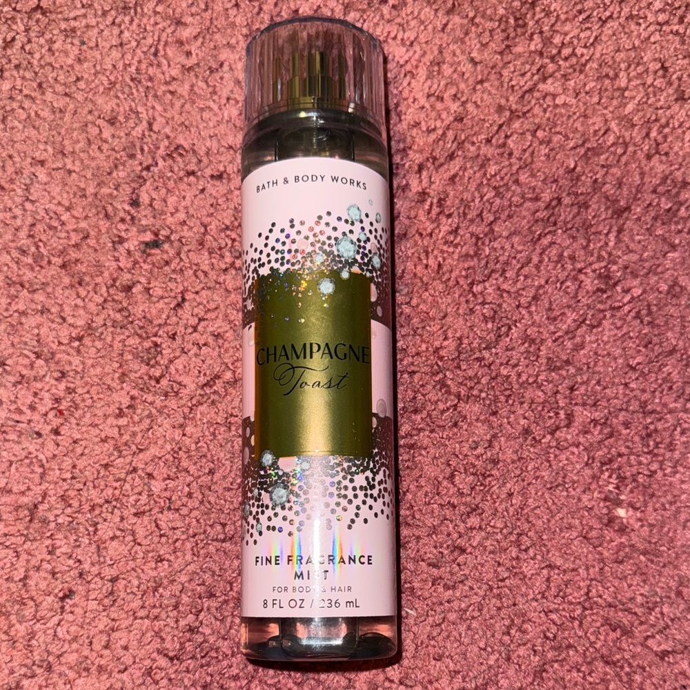 Bath & Body Works Champagne Toast Mist with Gold and Pink
